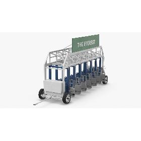 Horse Racing Starting Gates The Everest 6 Slots 3D model